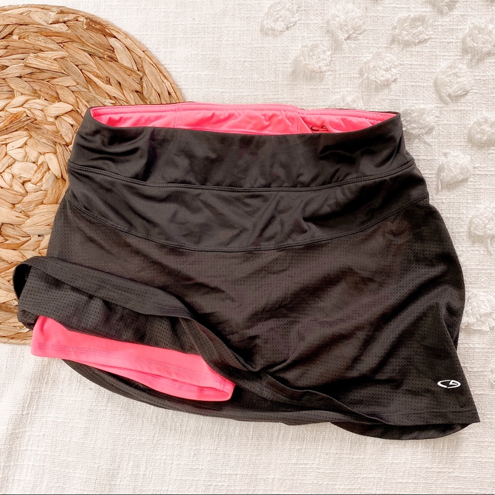 CHAMPION Active Tennis Skirt Skort Grey Pink Med